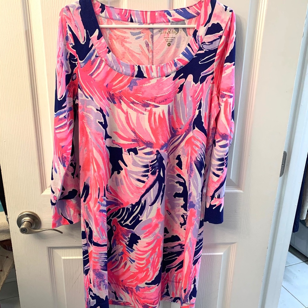 Lilly Pulitzer Blue Paradise point Ping Merrit Dress Size S